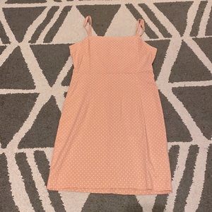 Pink Polka Dot Dress, Medium